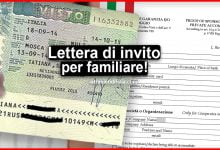 Lettera di invito per familiare 2022 pdf per stranieri Guida completa