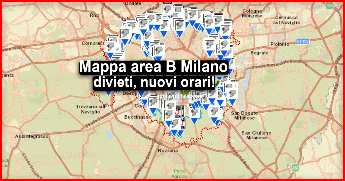 Area B Milano: mappa pdf 2022